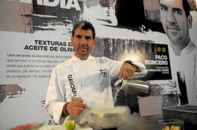 El cocinero Paco Roncero impartir el taller gastronmico solidario.