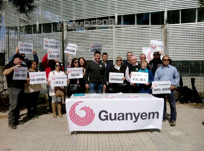 La presentacin de Guanyem en Mallorca, con el lder de EU, Manel...