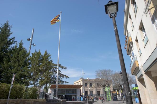 'Estelada' que ondea en Sant Cugat del Valls