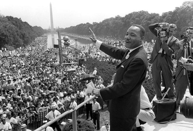 Martin Luther King durante su discurso en Washington en 1963 | AFP