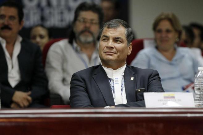 El presidente ecuatoriano, Rafael Correa, durante la Cumbre de las...