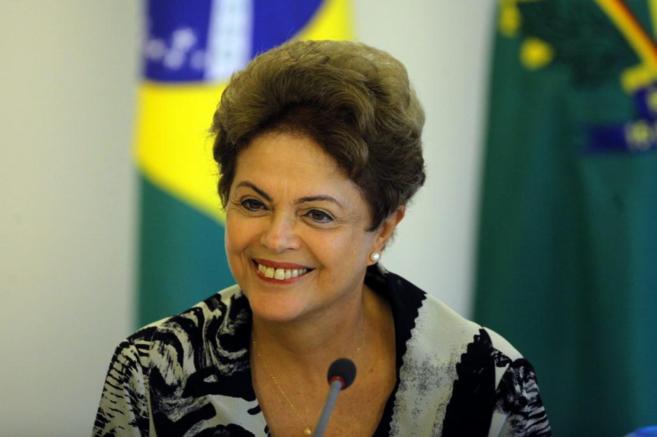 Dilma Rousseff, en una reunin con miembros de la Confederacin...