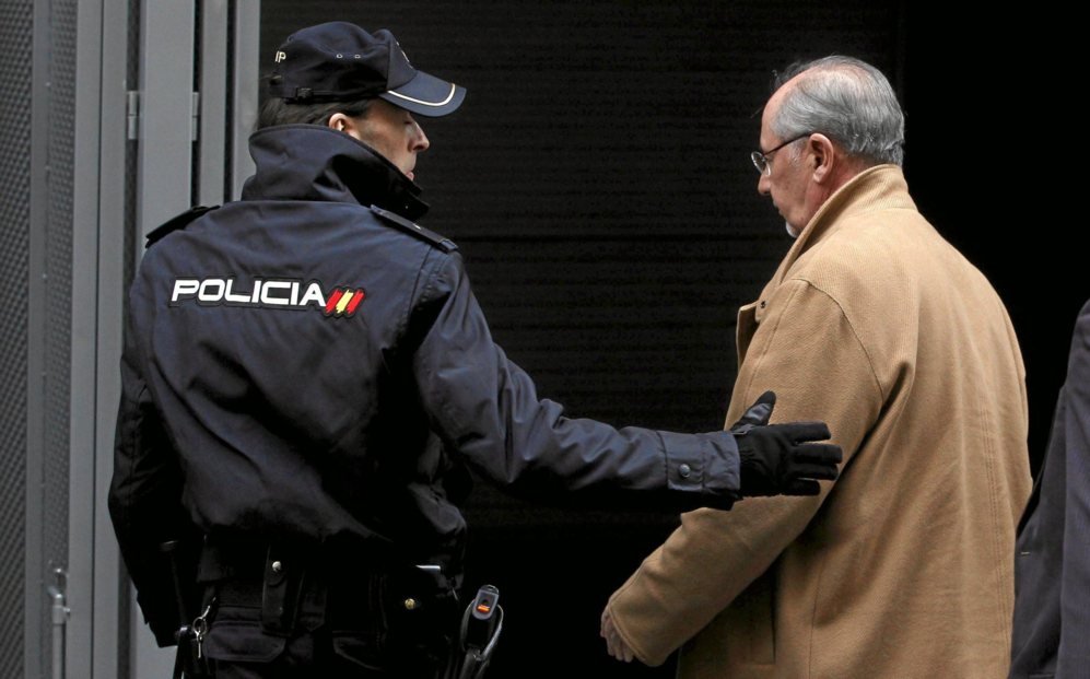 El ex presidente de Bankia a su llegada en diciembre de 2012 a la...