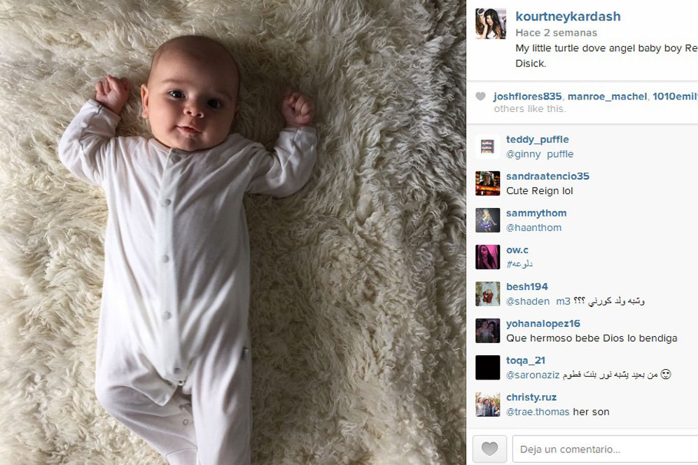 La foto del tercer hijo de Kourtney Kardashian se hizo esperar unas...