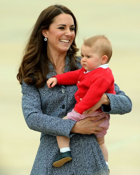 Kate Middleton, con su hijo Jorge.