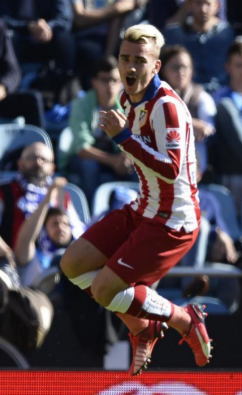 Antoine Griezmann celebra el segundo gol del partido.