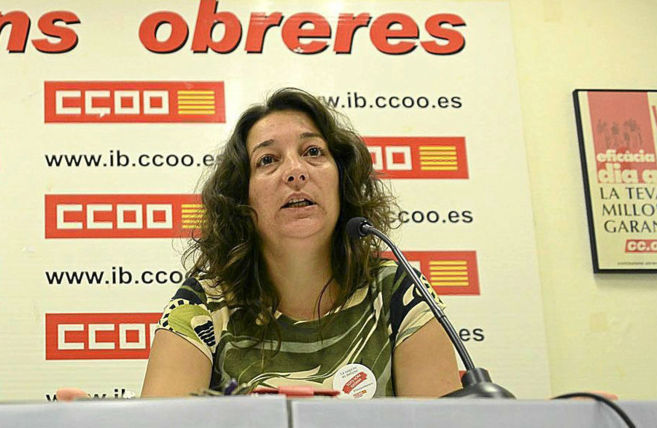 La secretaria general de CCOO de las Islas Baleares, Katiana Vicens.