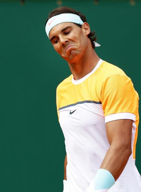 Rafael Nadal, durante un partido en Montecarlo.