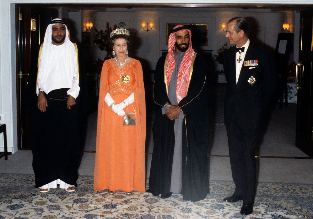 En 1979 realiz una visita oficial a Abu Dabi (Emiratos rabes)...