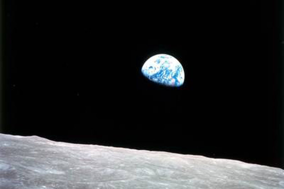 Fotografa histrica de la Tierra desde la Luna. Apolo 8, la primera...