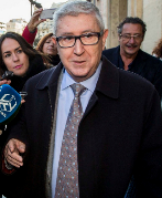Vicente Sanz, tras declarar en el TSJ por el caso Grtel.