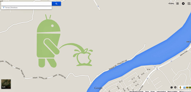 La imagen en Google maps.