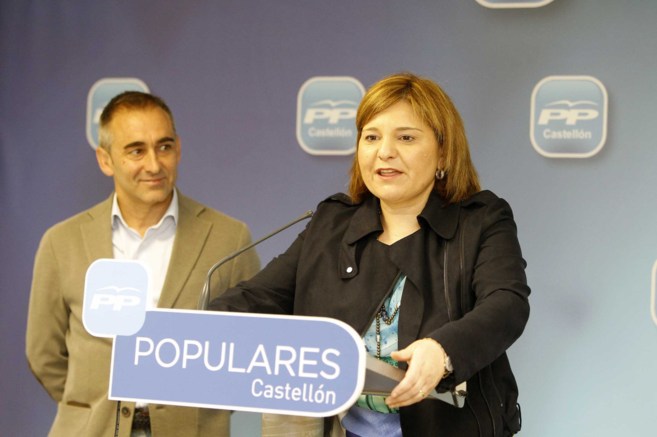 Los responsables del PP en la Comunidad y en Castellón, Isabel Bonig...