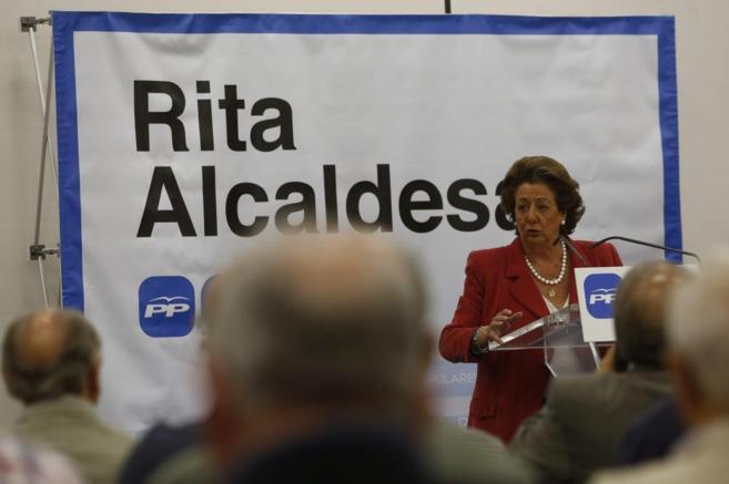 La candidata del PP a la Alcaldía de Valencia, Rita Barberá.