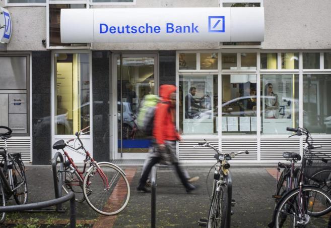 Una sucursal del Deutsche Bank en Fráncfort, Alemania.