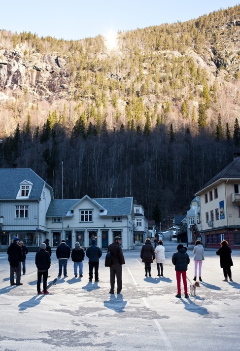 El pueblo de Rjukan, donde Martin Andersen logró 'bajar' el...