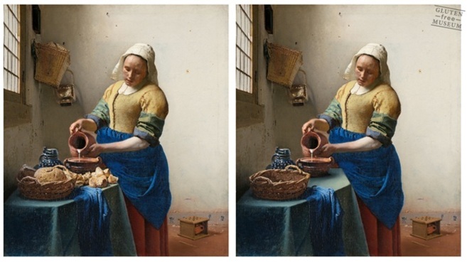 A 'La lechera', de Johannes Vermeer, le ha eliminado el pan...
