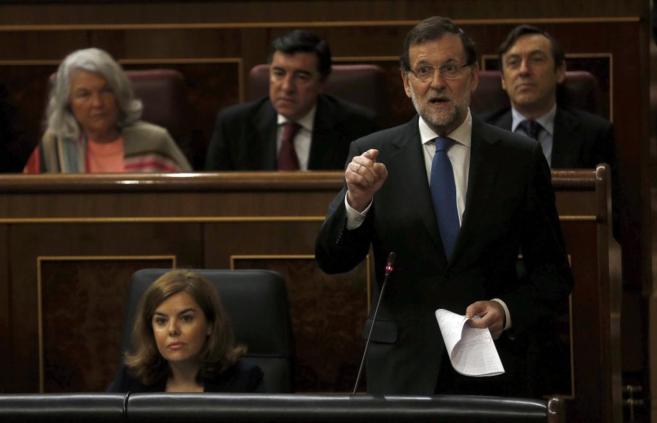 El presidente del Gobierno, Mariano Rajoy, durante su ltima...