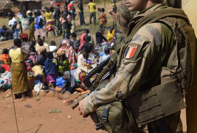 Soldados franceses desplegados en la República Centroafricana.