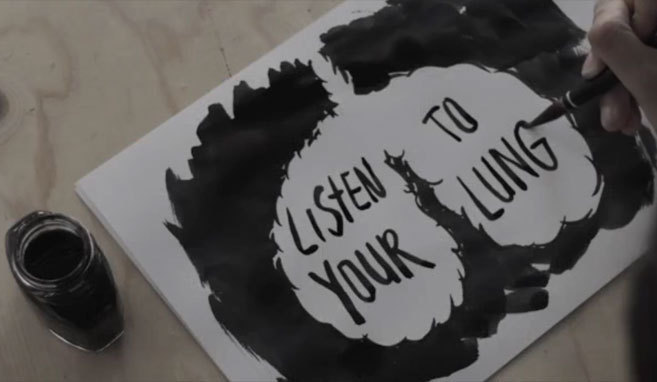 Imagen extrada del vdeo 'The message from the Lungs'.
