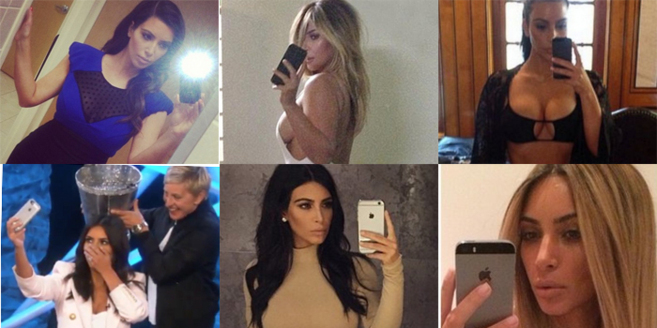 Algunos de los selfies ms famosos de Kim Kardashian.