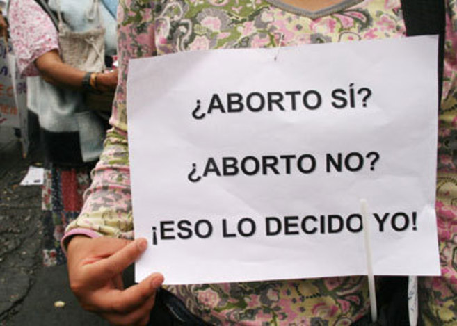 Protesta a favor del aborto en Paraguay.