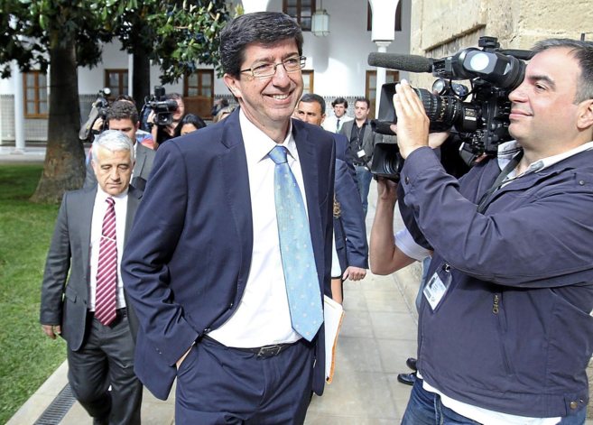 Juan Marn, portavoz de Ciudadanos en Andaluca, en la sede del...