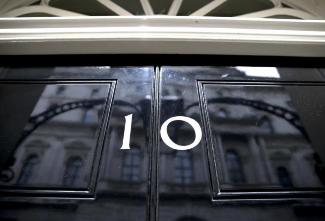 El nmero 10 de Downing Street, residencia oficial del primer...