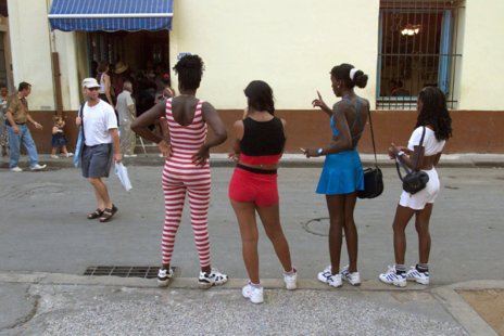 Mujeres en La Habana.