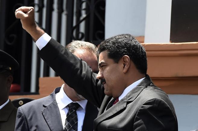 Nicolás Maduro, el pasado 5 de mayo en una ceremonia en apoyo a Cuba,...