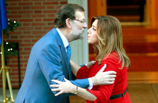 Encuentro entre Rajoy y Daz en la Moncloa el pasado mes de...