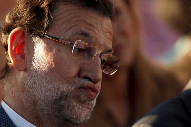 Mariano Rajoy este jueves durante el acto de apertura de campaa del...