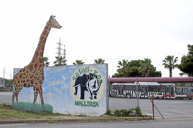 En la imagen, la entrada del safari de Sa Coma.
