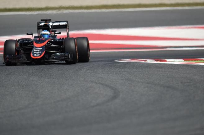 Fernando Alonso, durante la sesin de libres.