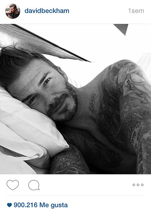 Con esta imagen debutaba David Beckham en Instagram.
