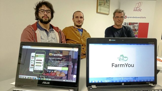 Eloi Gmez, Rubn Alonso y Marcos Gonzlez, creadores de Farm You.
