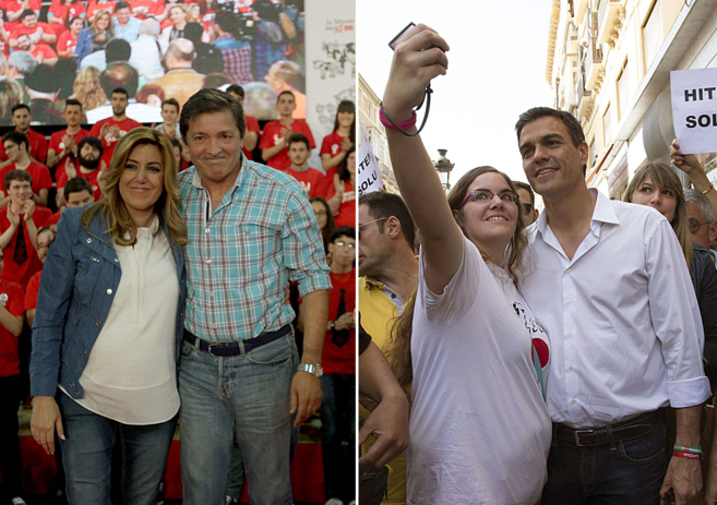 Susana Daz, en Asturias con el presidente del Principado, y Pedro...