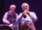 Woody Allen, tocando con su grupo en Badajoz las pasadas Navidades.