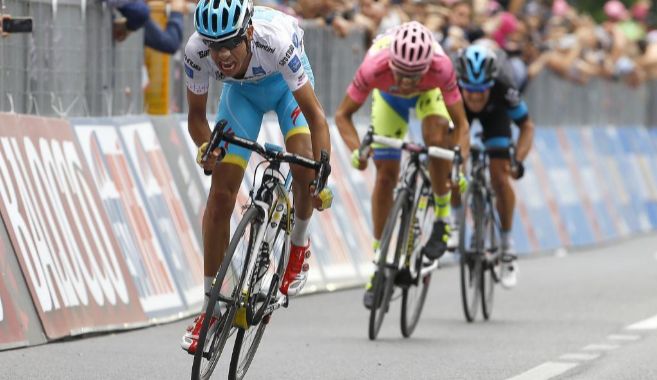 Aru, Contador y Porte, el domingo en la meta San Giorgio del Sannio.