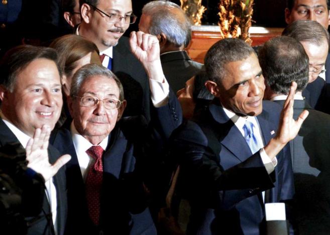 El presidente Ral Castro junto a Barack Obama el pasado mes de...