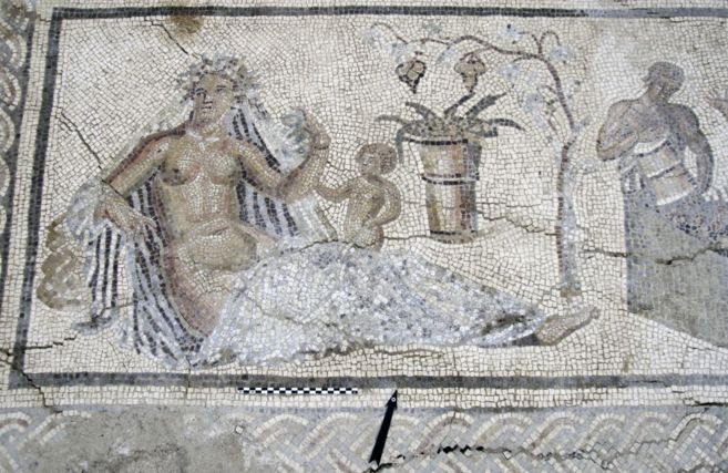 Una de las 15 escenas que forman parte del mosaico.