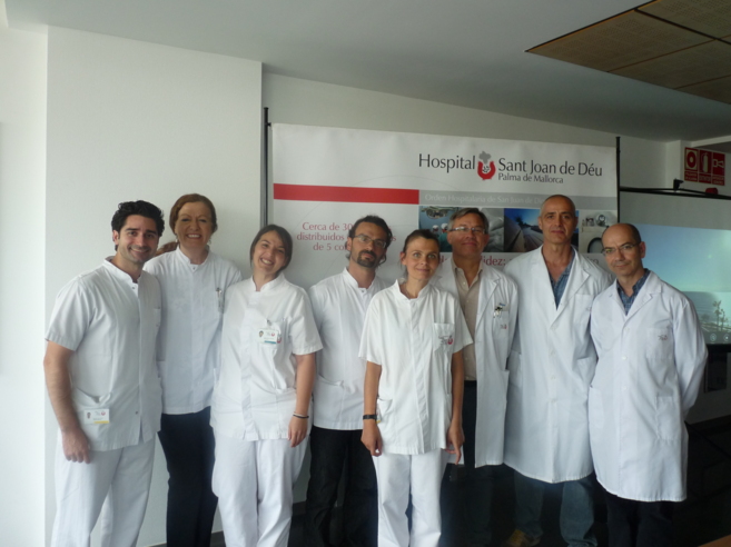El grupo de profesionales de la ULM del hospital Sant Joan de Du.