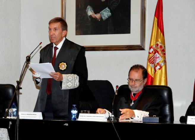 Manuel Moix durante el acto de apertura del ao judicial en Madrid.