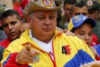 Diosdado Cabello toma parte en una manifestacin en Caracas
