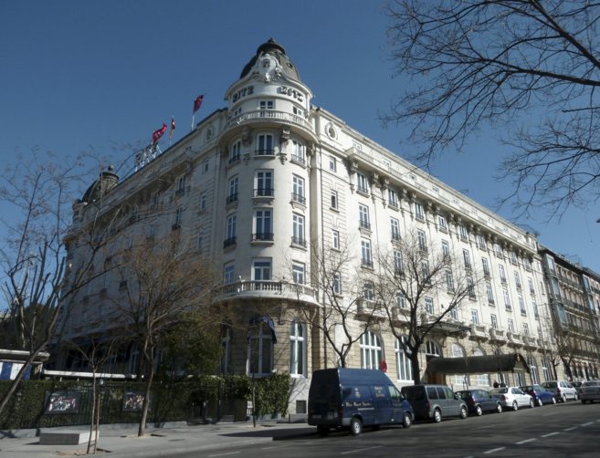Imagen exterior del emblemático hotel Ritz de Madrid.