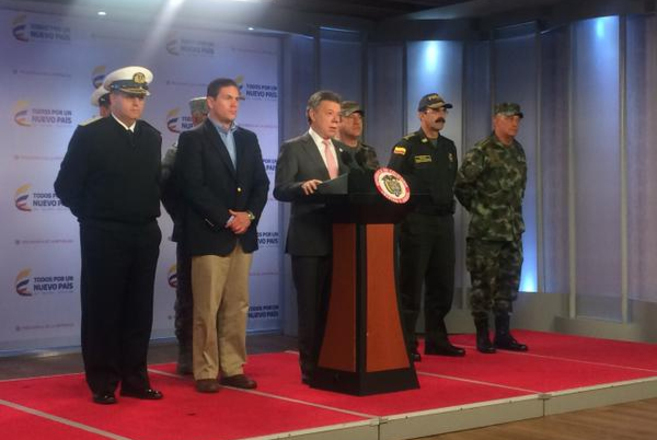 Juan Manuel Santos anuncia los resultados del operativo militar