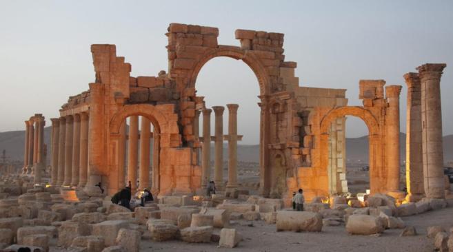 La antigua ciudad de Palmira en Siria.