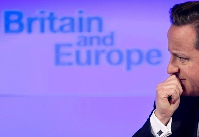 El primer ministro britnico pronuncia un discurso sobre el futuro de...