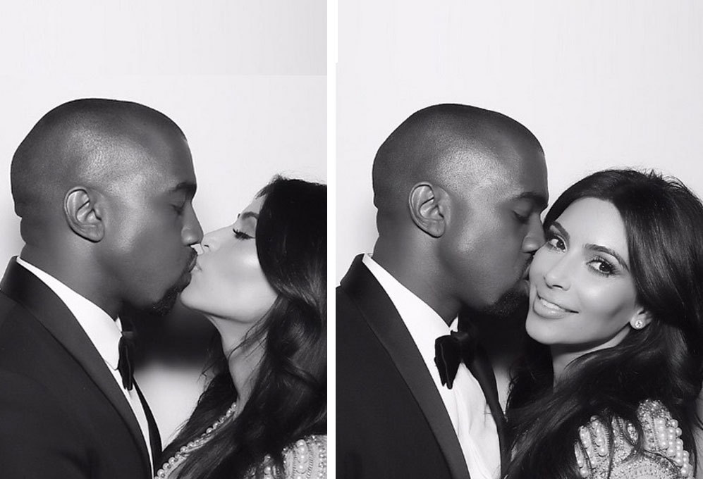 Kim Kardashian y Kayne West celebran su primer aniversario de boda y...