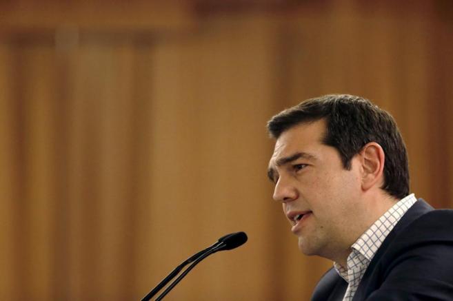 El primer ministro heleno, Alexis Tsipras, el pasado sábado en...